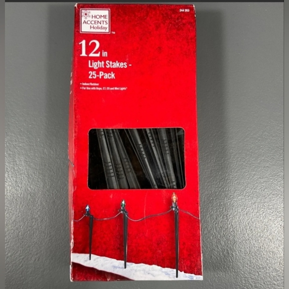 Home Accents Holiday Indoor/Outdoor 12 in Light Stakes 25-Pack - 244 263 - Picture 3 of 5